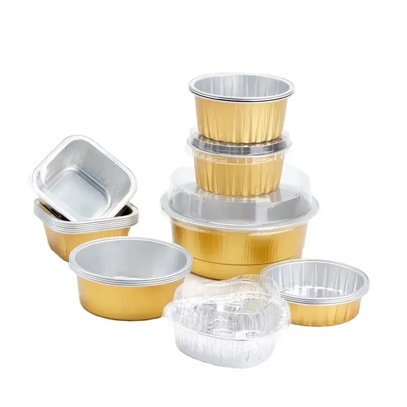 2000ml fast food boxes aluminium foil takeaway meal container disposable food foil tray