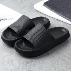 VIP Women Thick Platform Slippers Summer Beach Eva Soft Sole Slide Sandals Leisure Men Ladies Indoor Bathroom Anti-slip Shoes