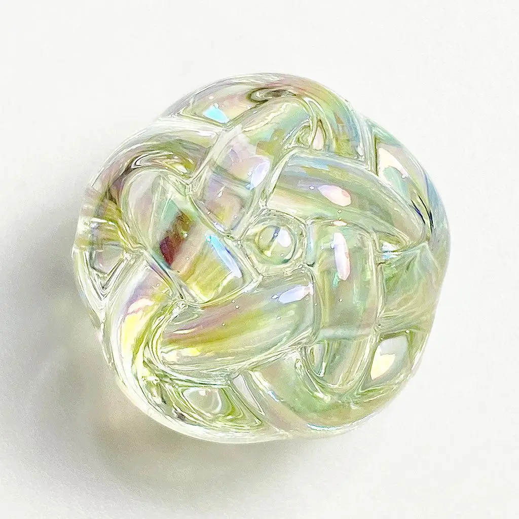Factory Direct Transparent Colorful UV Wool Ball Loose Beads Cell Phone Chain Jewelry Acrylic Round Beads