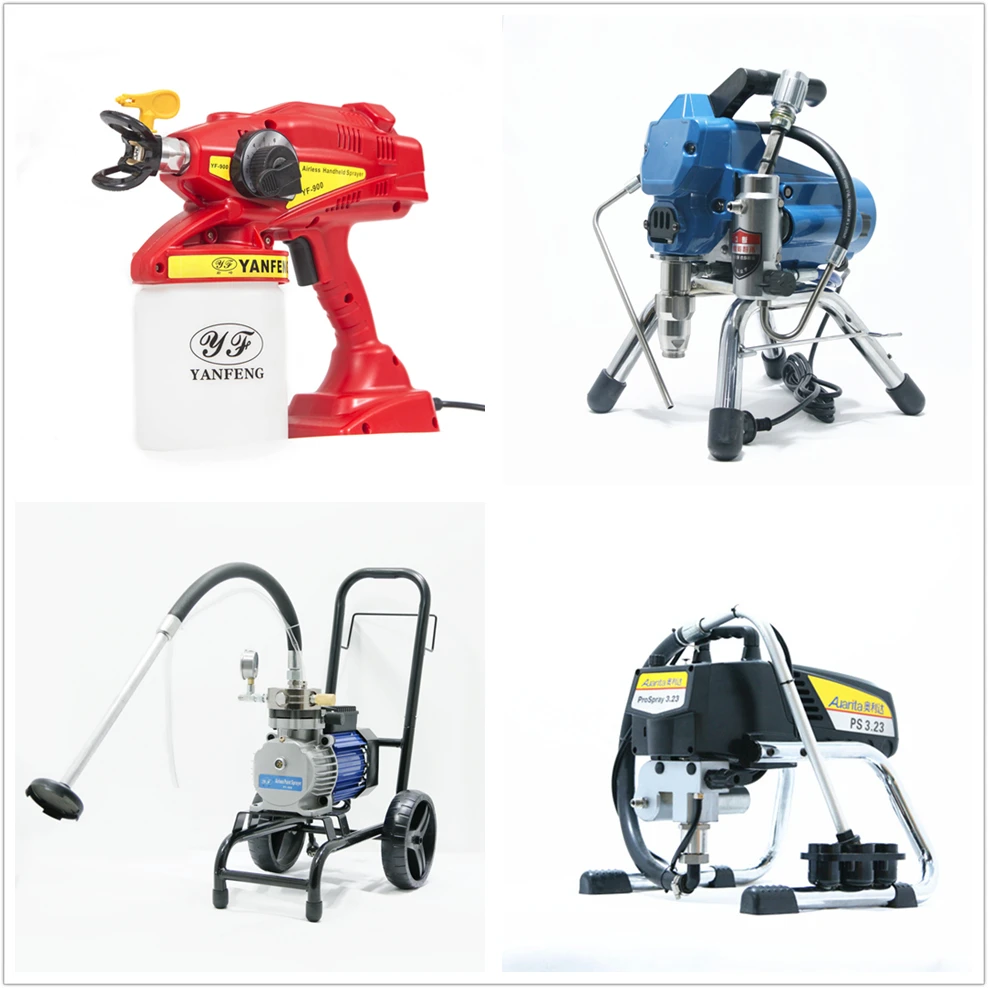 Industrial High-Pressure 395 Airless Paint Sprayer with Nozzle Guard Wall Spray Paint Machine Disposable Warranty