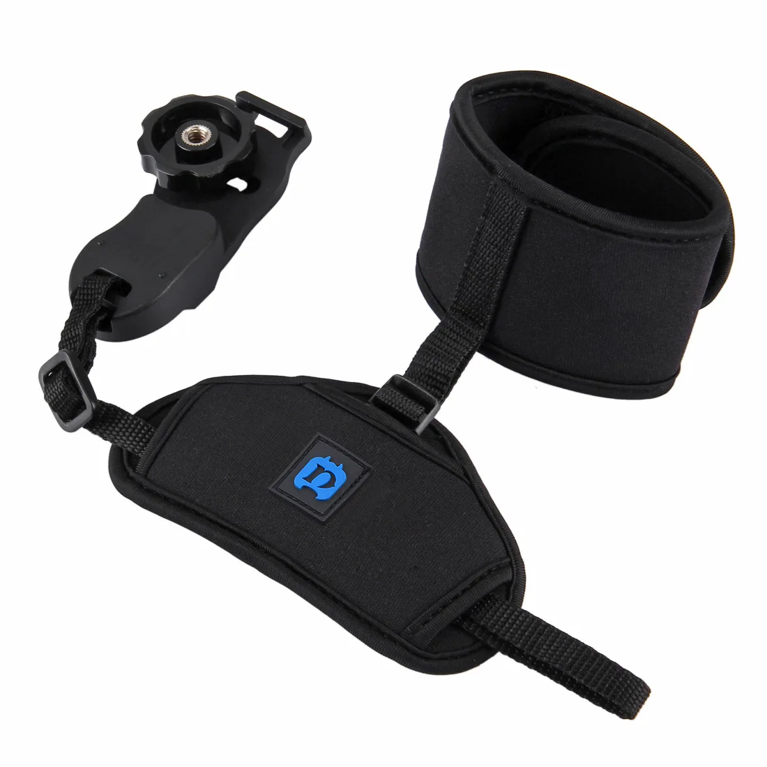 Hot selling PULUZ Soft Neoprene Hand Grip Wrist Strap with 1/4 inch Screw Plastic Plate for SLR / DSLR Cameras