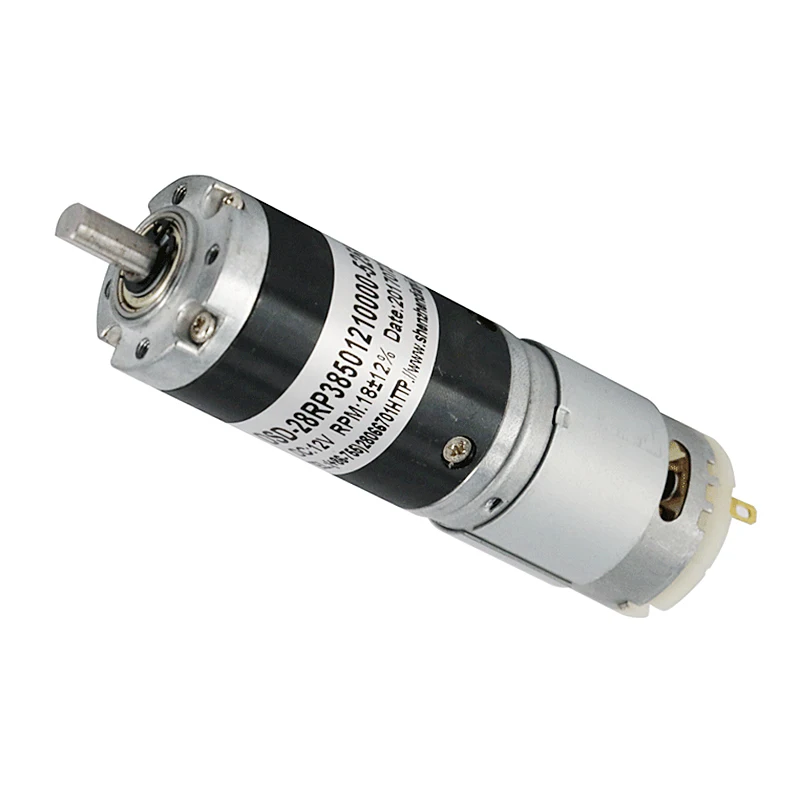 2023 28mm Permanent Magnet 385 395 DC Motor  12V 24V DC Planetary Gearbox Motor for Ovens and Grills