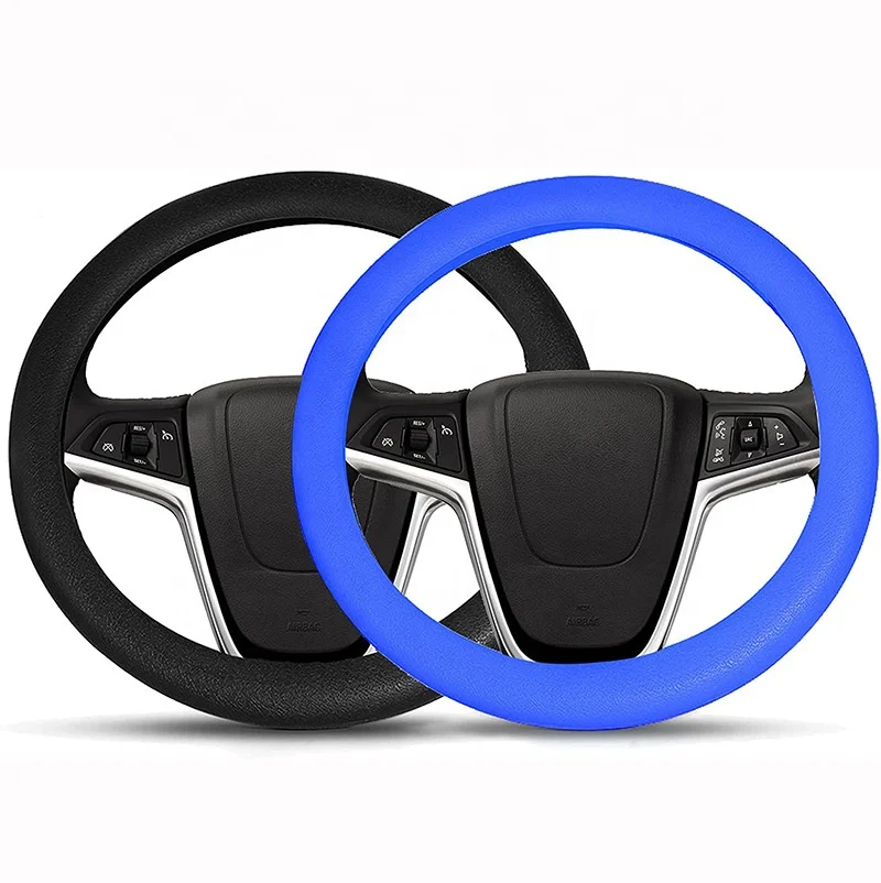 YLX Популярные автомобильные аксессуары O и D-образный чехол для рулевого колеса автомобиля на заказ силиконовый чехол для рулевого колеса автомобиля универсальный
