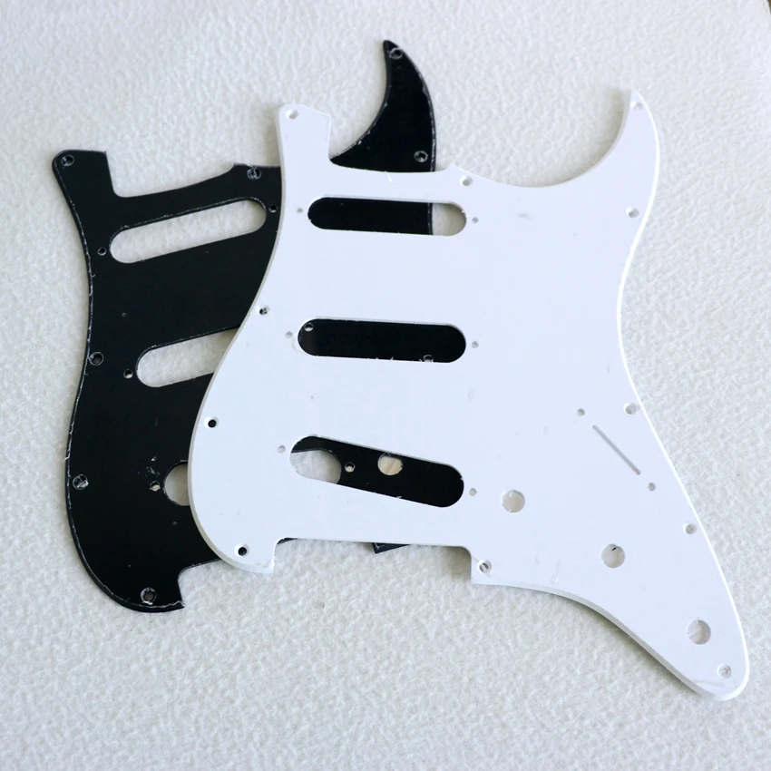 US standard Black 1ply SSS electric guitar pickguard for ST guitar parts replacement online sale