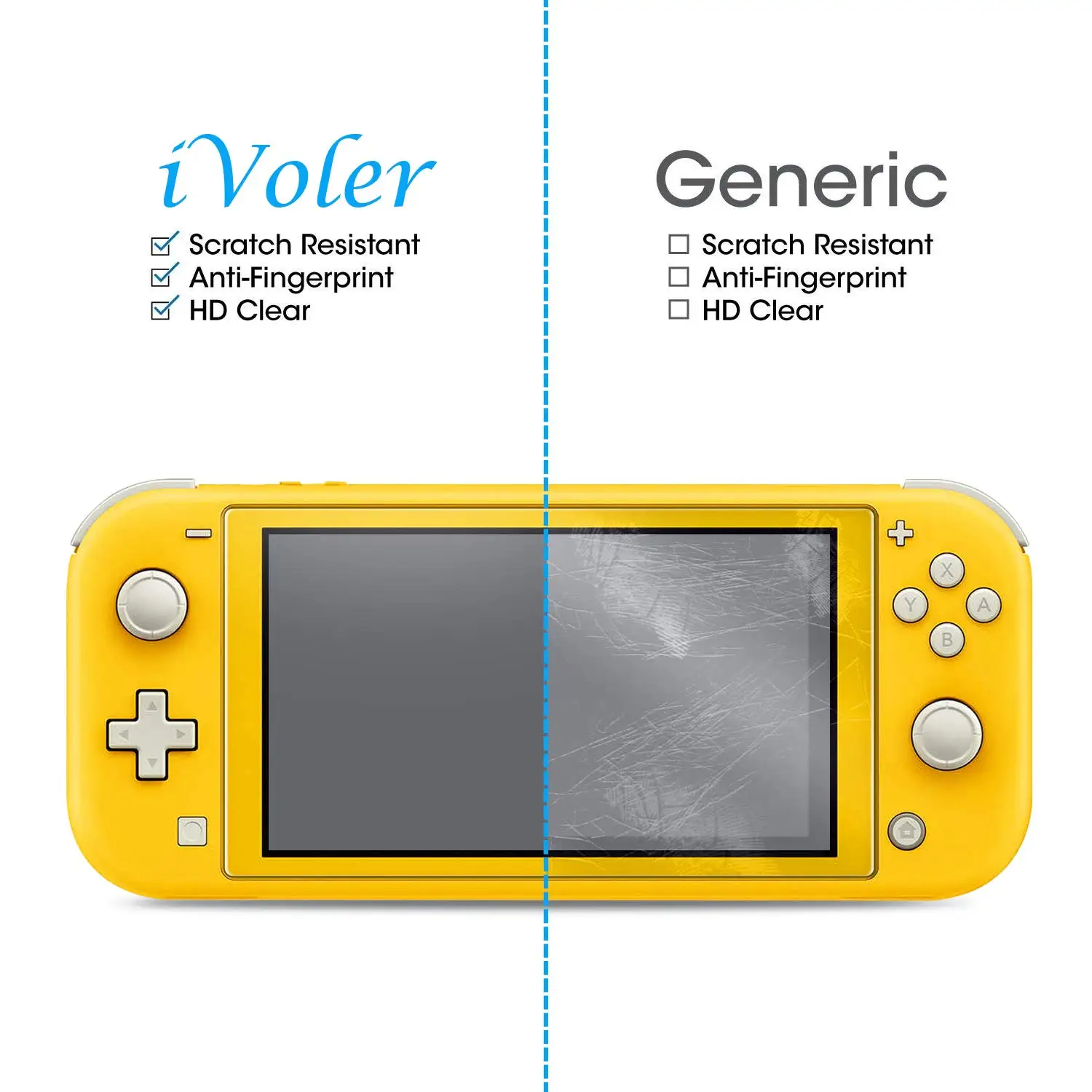 Защита для экрана из закаленного стекла Nintendo Switch Lite твердость 9H устойчивая к царапинам пленка switch