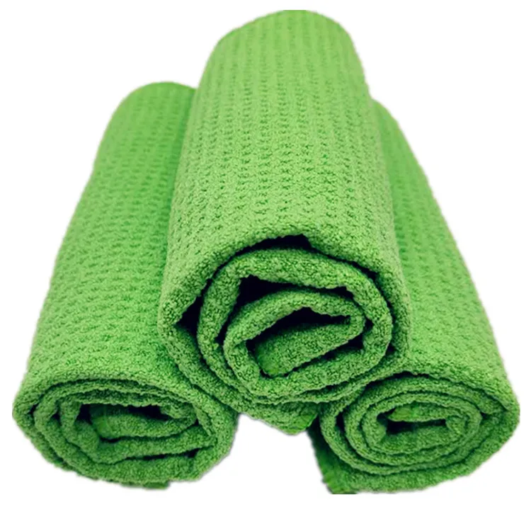 Quick dry waffle weave towel cleaning cloths microfiber Glass Cleaning Towel kitchen Super absorbent sports towel