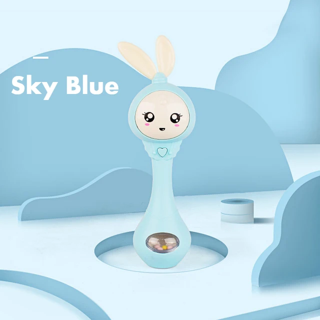 Милая музыкальная игрушка «умный кролик» детская погремушка подарок игрушки для детей кролик ручные колокольчики мобильный Соска-пустышка младенцев
