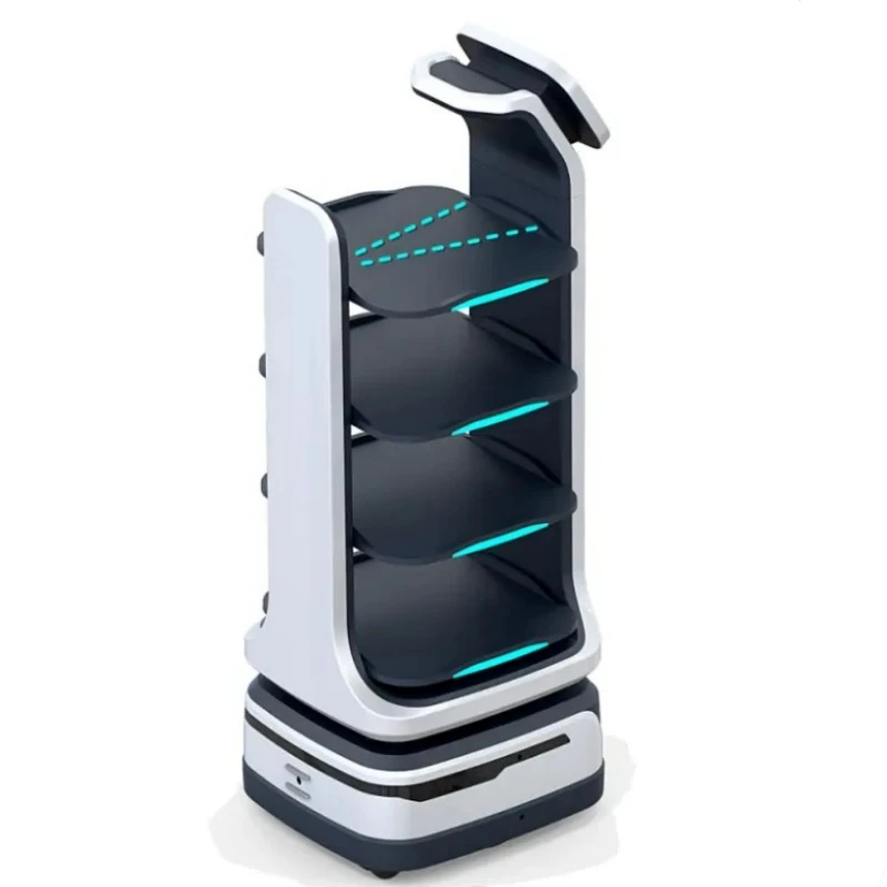 MiCity Efficient Autonomous Delivery RobotAssist Nurses Food Delivery Service Robot for Restaurant with 15.6 Screen