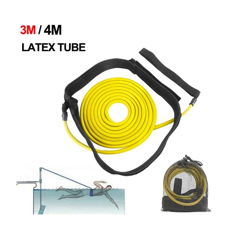 BLX adjustable pool resistance swim training elastic belt equipment swimming cord for training