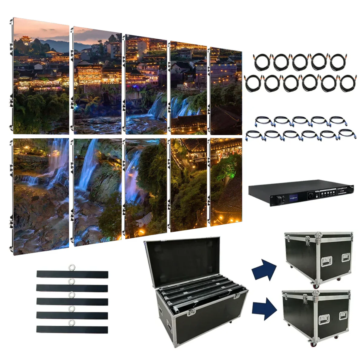 Digital Signage and Displays Led Pantalla Screen Indoor Outdoor 500*1000 P2.976 P3.91 P4.81 Stage Rental Display Panel