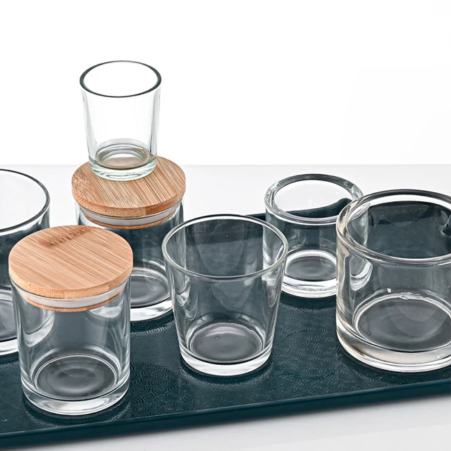 Jars For Candle / Luxury Candle Jar With Lid / Extra Large Candle Jar Wholesale Unique Candle Jar Glass Candle Jar With Lid