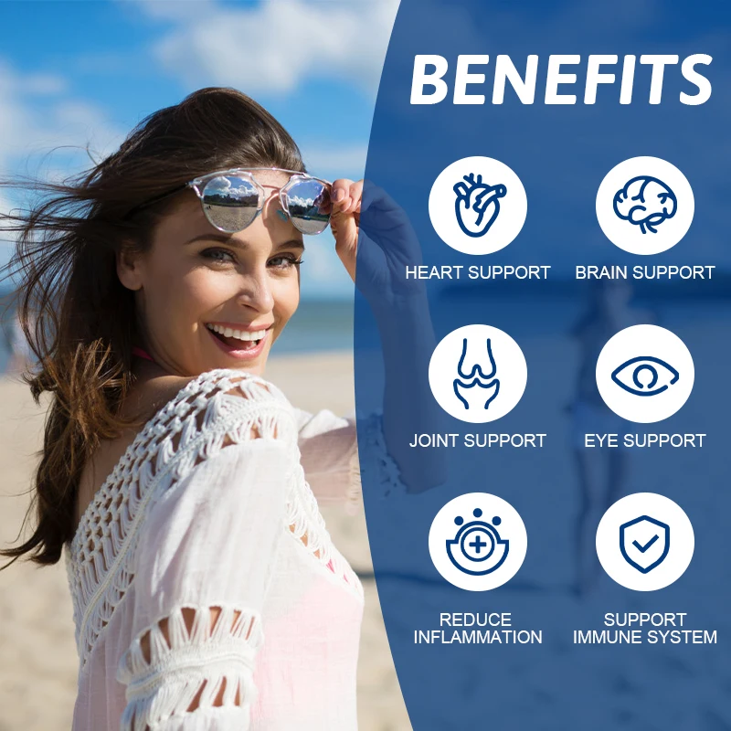 Factory Wholesale 120 Capsules Rich In DHA And EPA Omega Improve Bad Mood Relieve Stress 3 Fish Oil Capsules