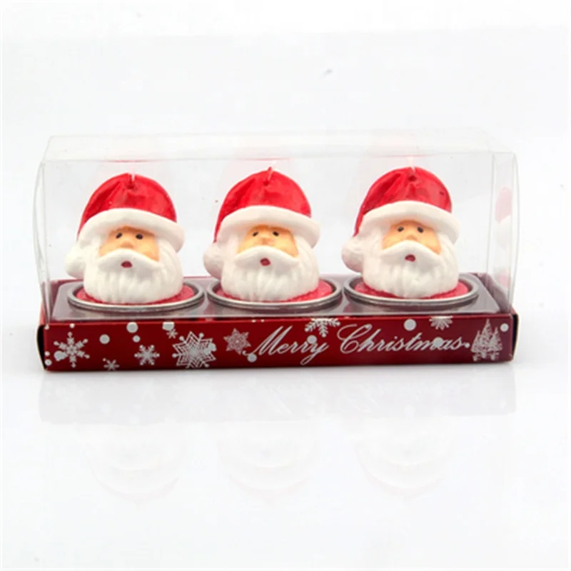 Factory Hot Sale Shaped scented Christmas Glasses Party Candles Decor Light