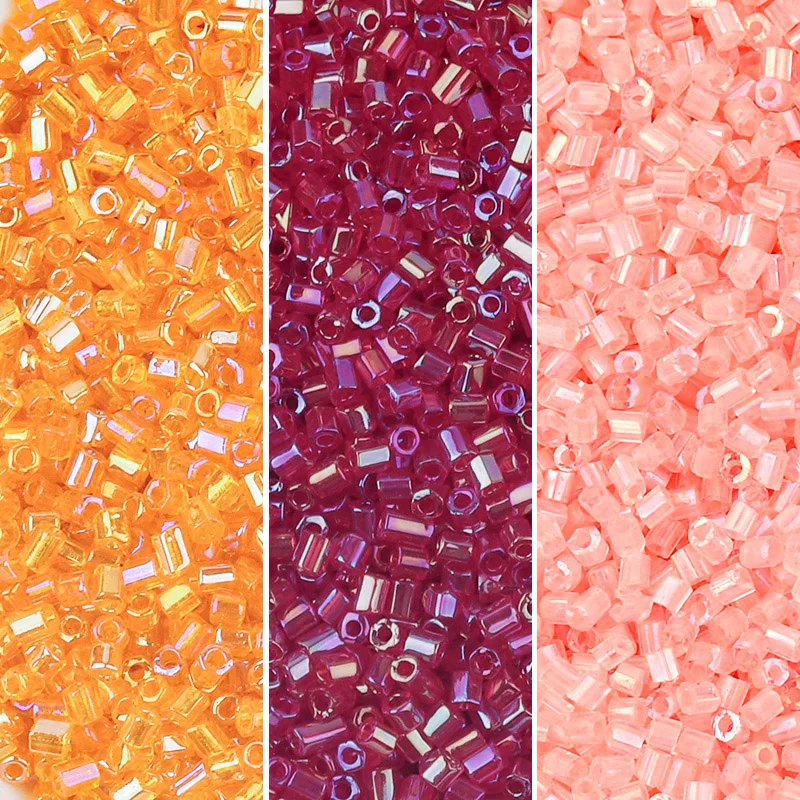1000 шт./лот, бусины Delica Miyuki 2 мм, чешские стеклянные трубчатые бусины для рассады, прозрачный цвет, DIY браслет, ожерелье, аксессуары для изготовления ювелирных изделий