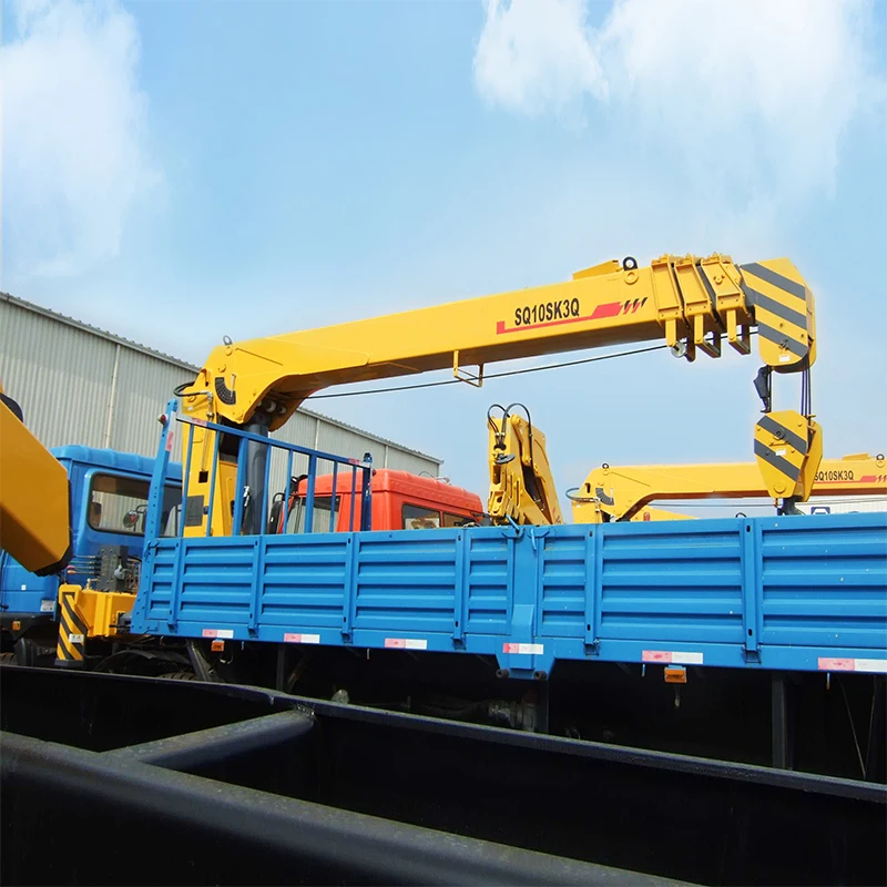 10 ton Telescopic Arm Trailer with Crane Price SQ10SK3Q Truck Mounted Crane