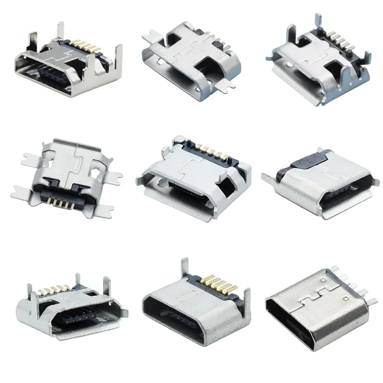 MICRO DIP SMD connector female usb seat micro 5 pin series micro usb c connector