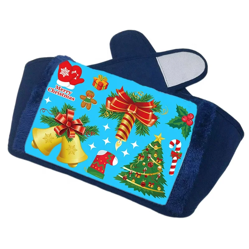 High quality hot water bottle cover keep warm belt of electric hot water bag Customized Christmas gift