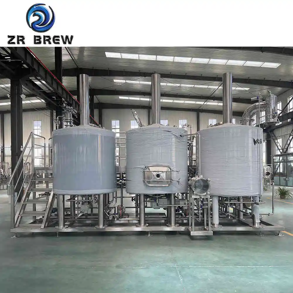 1000l 10bbl 3-vessel stainless steel commercial beer brewing brewhouse system cost for beer restaurant
