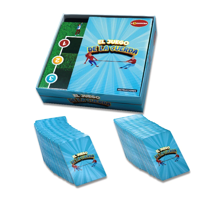 High quality design paper card board game customized personal party family table card board game with colorful box