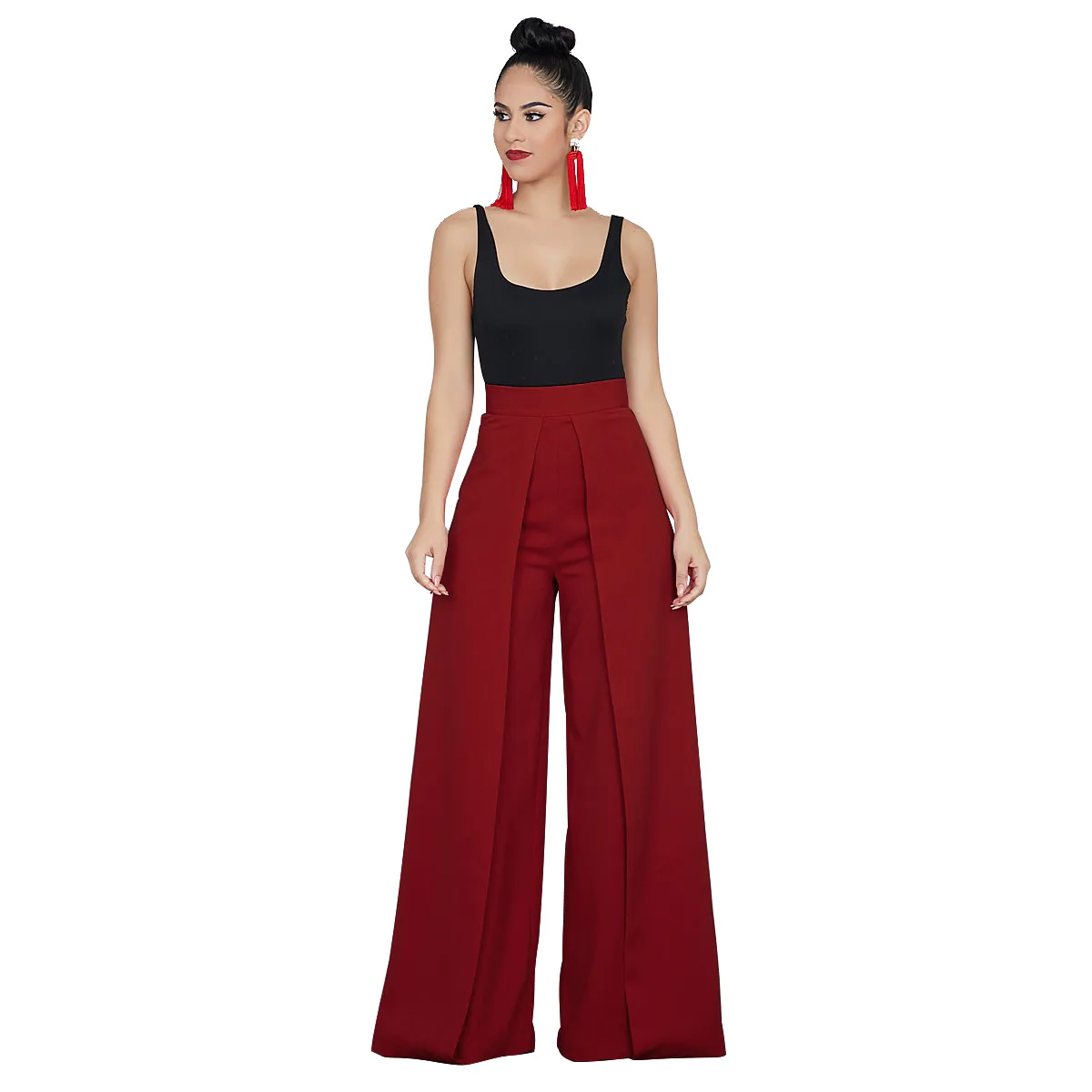 Drop Shipping 2021new fashion for women soft women bell bottoms casual pants Women soft slim Fitting pants stretch