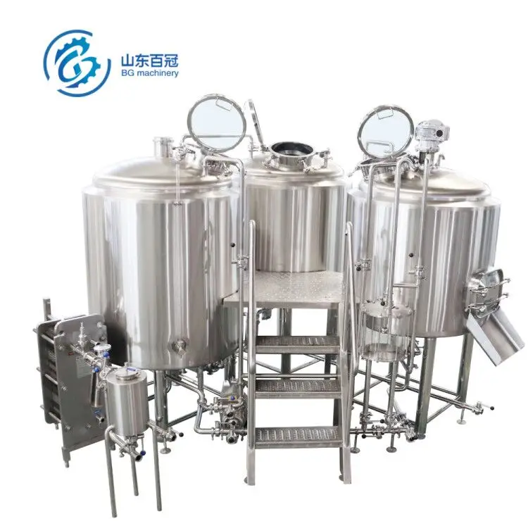 
3 vessel beer brew house Craft beer brewing equipment brewery equipment 
