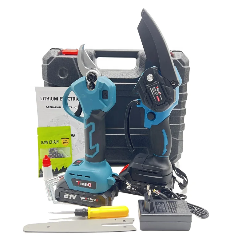 Hot Electric tool set, 2-piece rechargeable lithium battery, electric mini saw, cordless electric scissor combination tool set