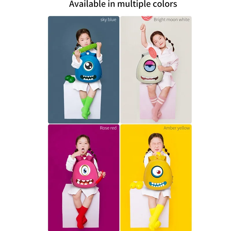 Hand-painted children backpack display screen full color USB power backpack, children creative leisure backpack