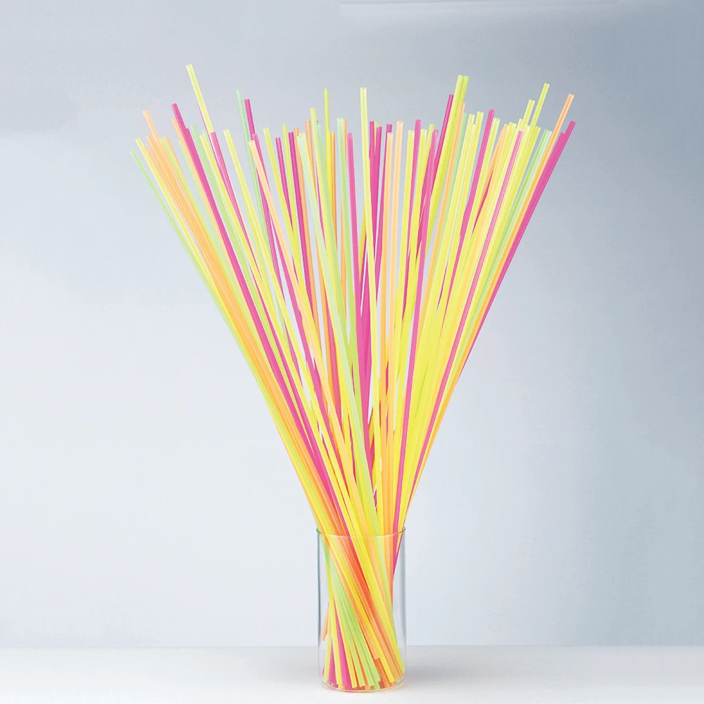 extra long jumbo mega multi coloured plastic drinking party straws