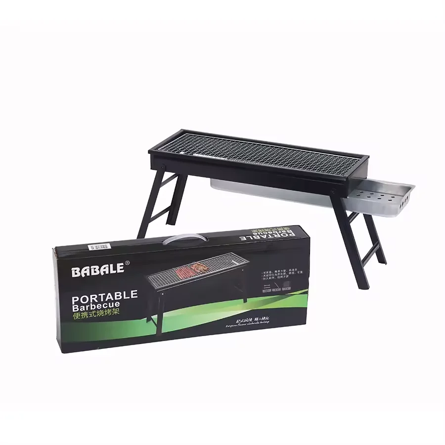 Custom Barbacoa Churrasco Parrilla Mini Small Foldable Portable Barbeque Stove Camping Outdoor Barbecue Charcoal BBQ Grills