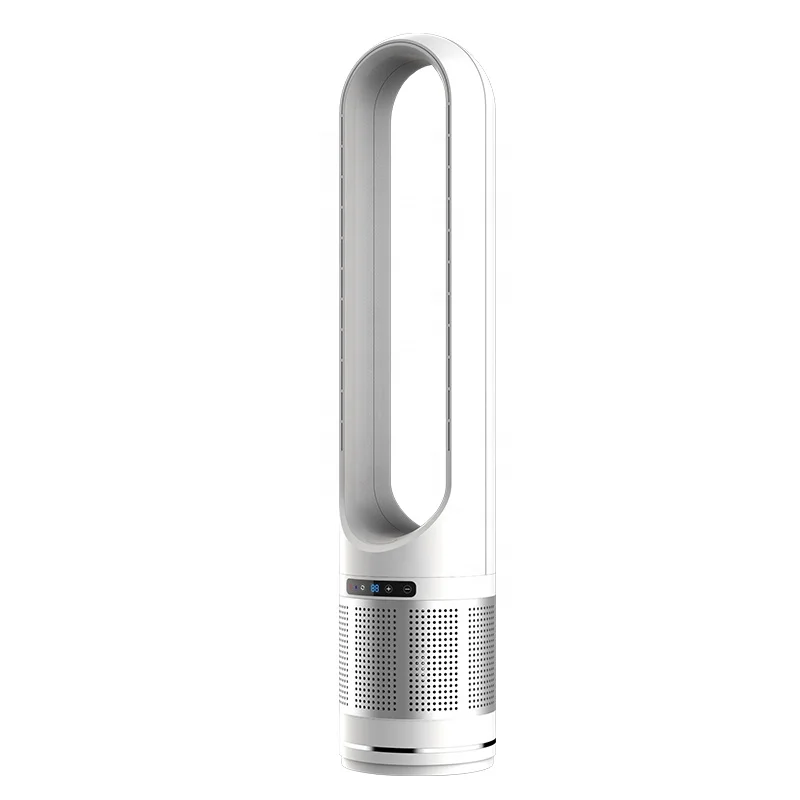 Ihomey Quiet Tower Fan for Office, Smart Oscillating, Standing Bladeless Fan  Air Purifier 8 Speeds, 8H Timer remote control