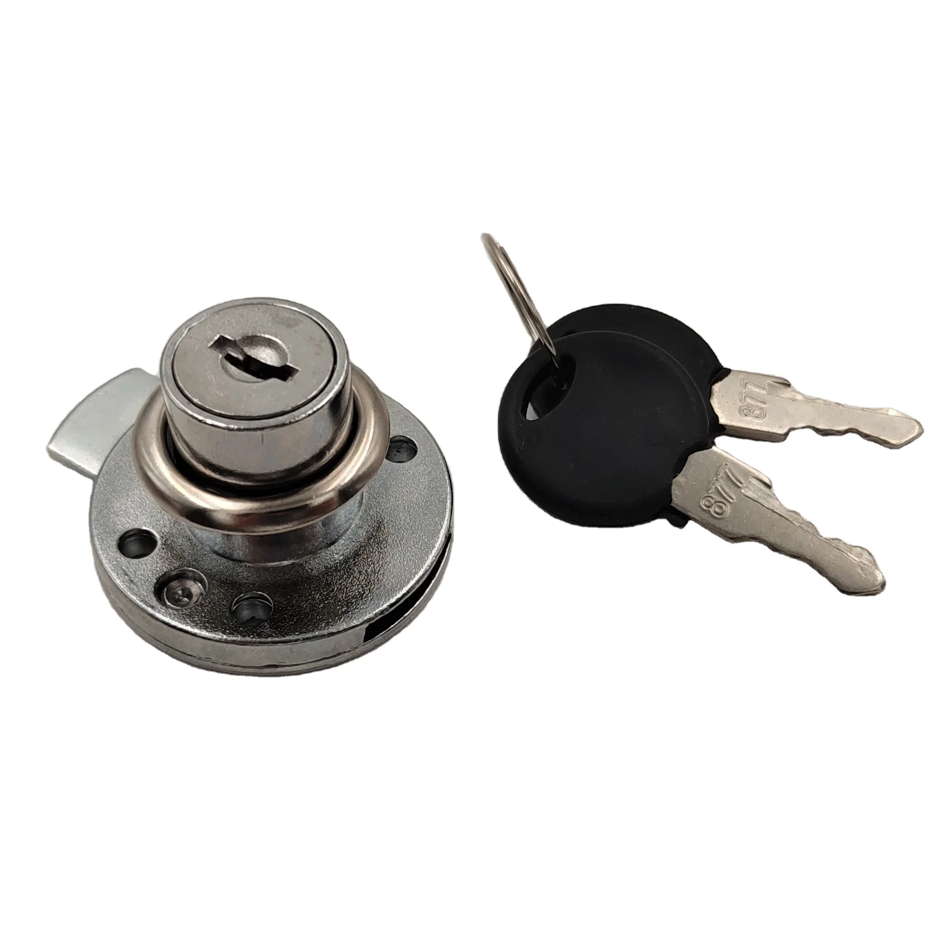Modern Round Filing Cupboards Lock Zinc Alloy Cabinet Drawer Lock Furniture Hardware Office Desk Drawer Lock With Keys