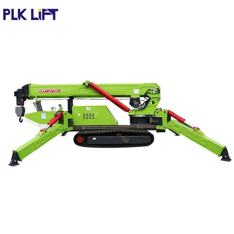 1.2t Gasoline Honda Engine Hydraulic Lift Crawler Mini Spider Crane