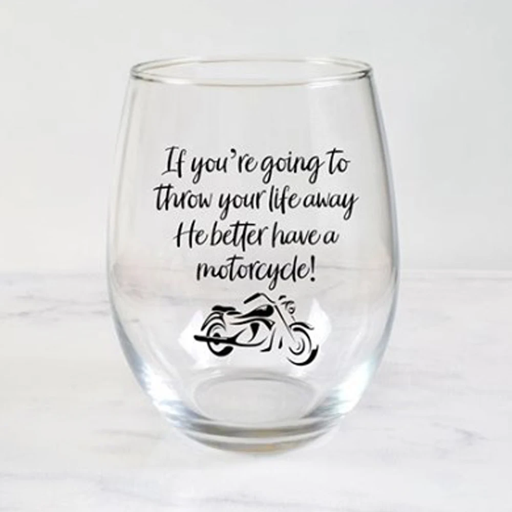 Unique Design Printing Water Glass Bottle 400ml Egg Shaped Wine Tumbler Custom Logo Stemless Wine Glasses Set For Women