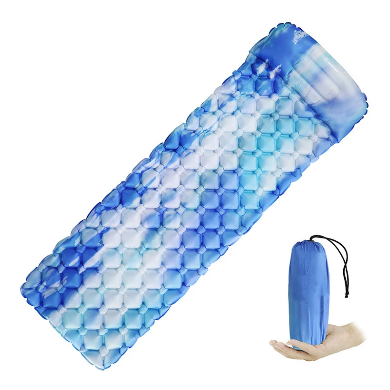 
Outdoor Folding Ultralight TPU Air Backpacking Camping Mattress Inflatable Sleeping Mat Pad With Pillow 