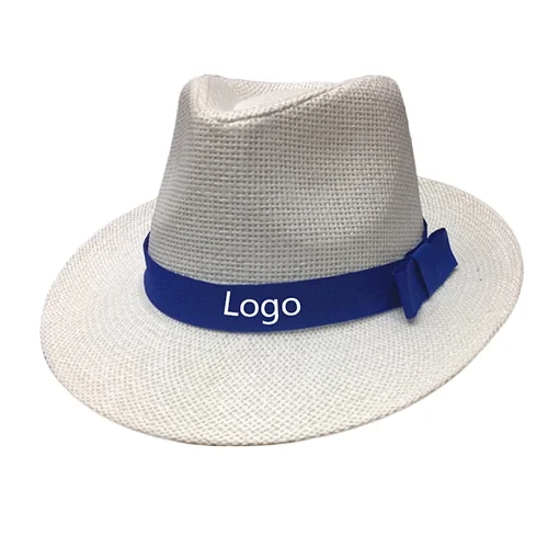 Unisex straw cowboy hat sunhat windbreak beach sombrero sunbonnet straw panama hat