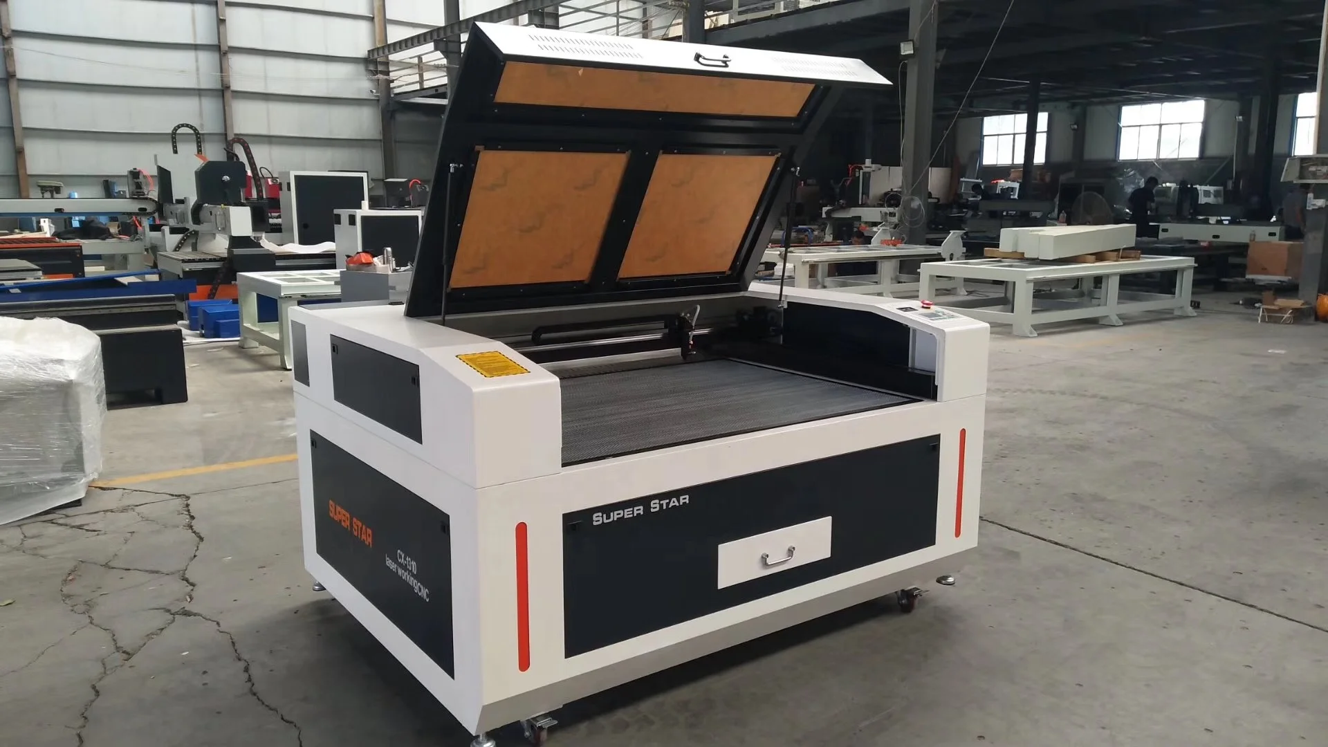 superstar world top 10 co2 1390 EFR tube laser cutting machine for fabric