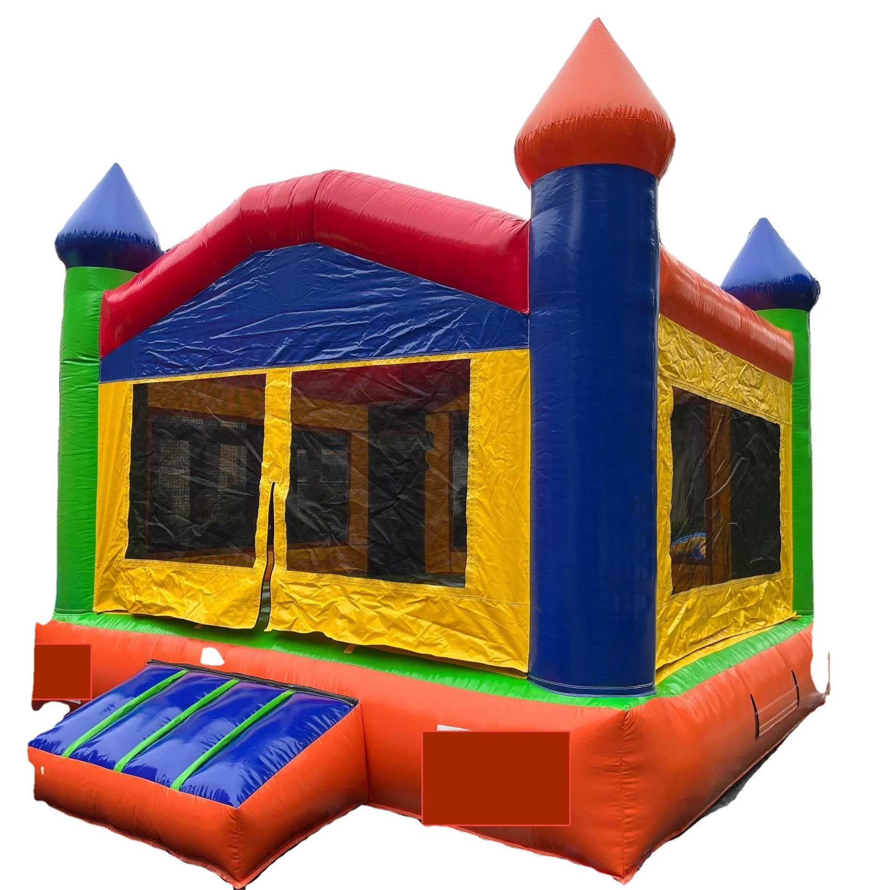 Colorful beauty Jump Bounce House Slide Party Playground Super Fun Bouncy Castle Combo for kids outdoor China shopping mall