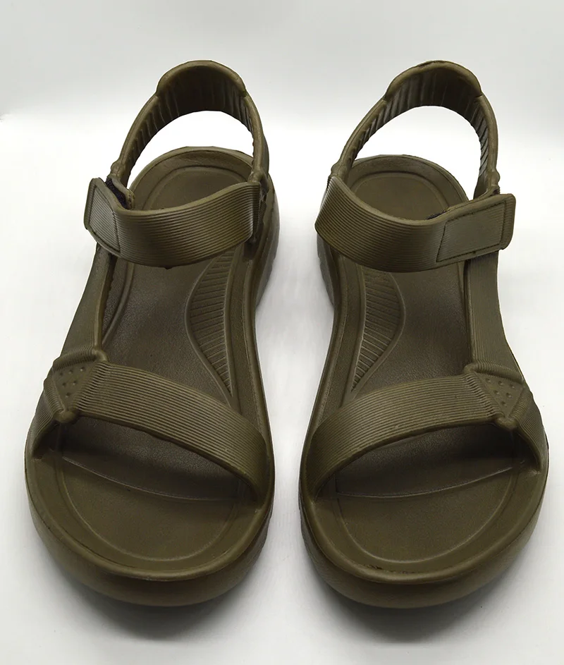 Custom Fashion Beach Buckle Two Straps Men eva Sandals slipper