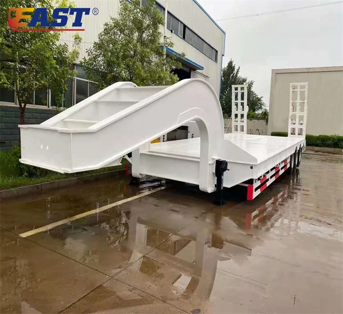 EAST 3 lines 6 axle low bed trailers Gooseneck Low Platform trailers low loader for sale