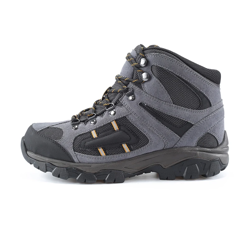 3515 Factory  Wholesale  Hiking Shoes Top Quality PU Leather Anti Slip Wearable Outdoor Safety Work Boot  For Men