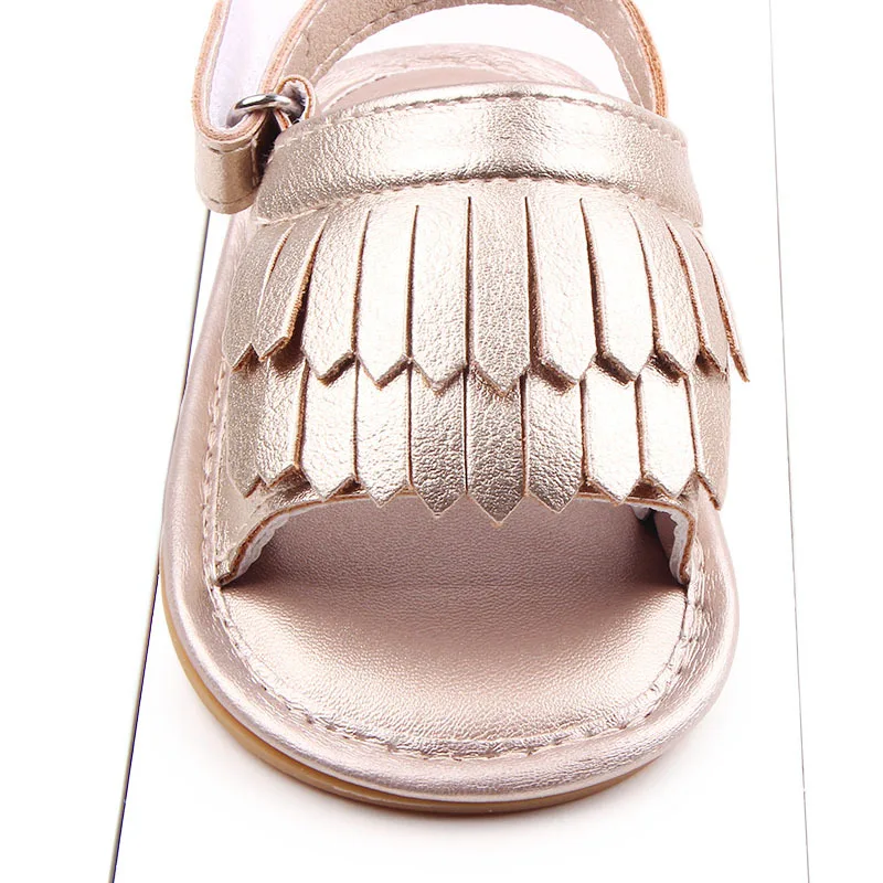 
2021 New Arrival Cute Frosted Tasseled Kids Shoes Sandals 