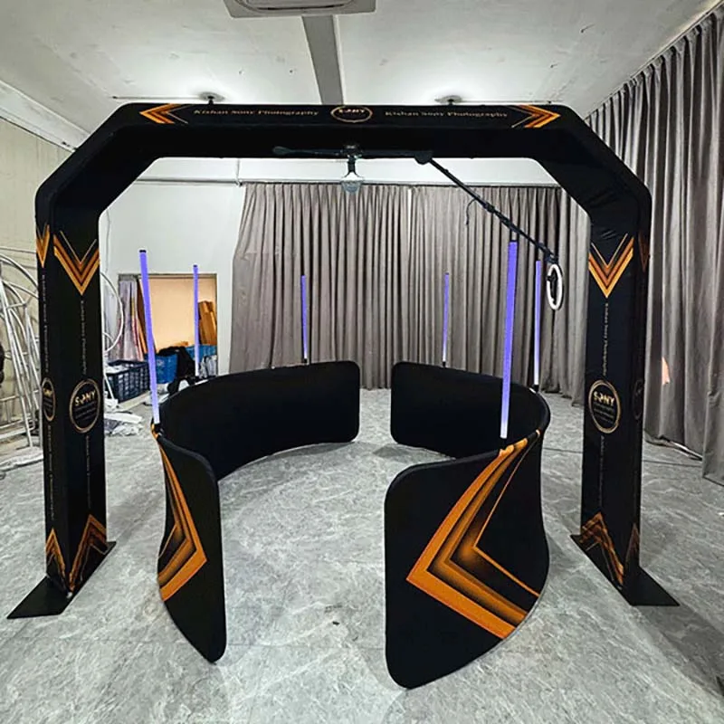 Hot Sale Portable 360 Degree Spinner Photo Booth Backdrop Selfie Overhead Sky Top for Camera for Business