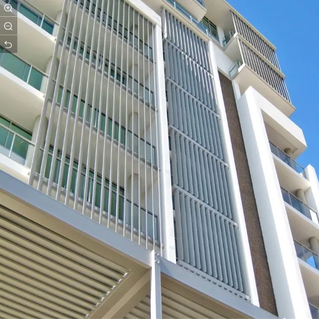 Modern house design sun shade prefabricated horizontal/vertical sun aluminium louver