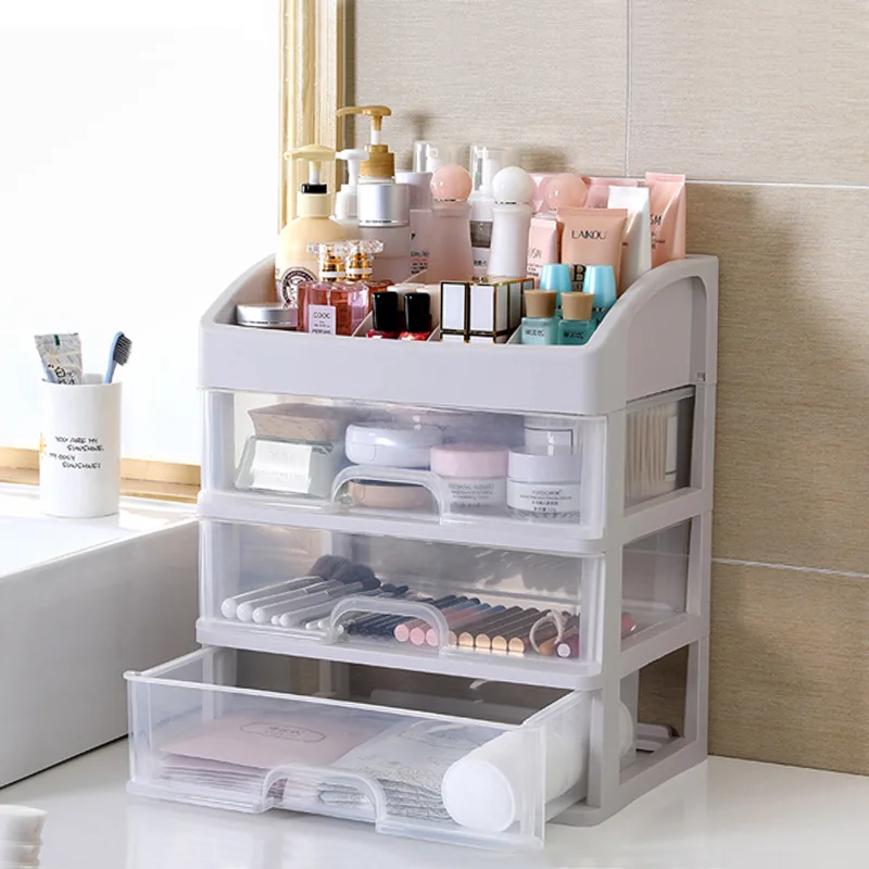 
Makeup Storage Box Cosmetic Organizer Multi-layer Drawer for Bathroom Bedroom, Keeping Your Dressing Table More Tidy 