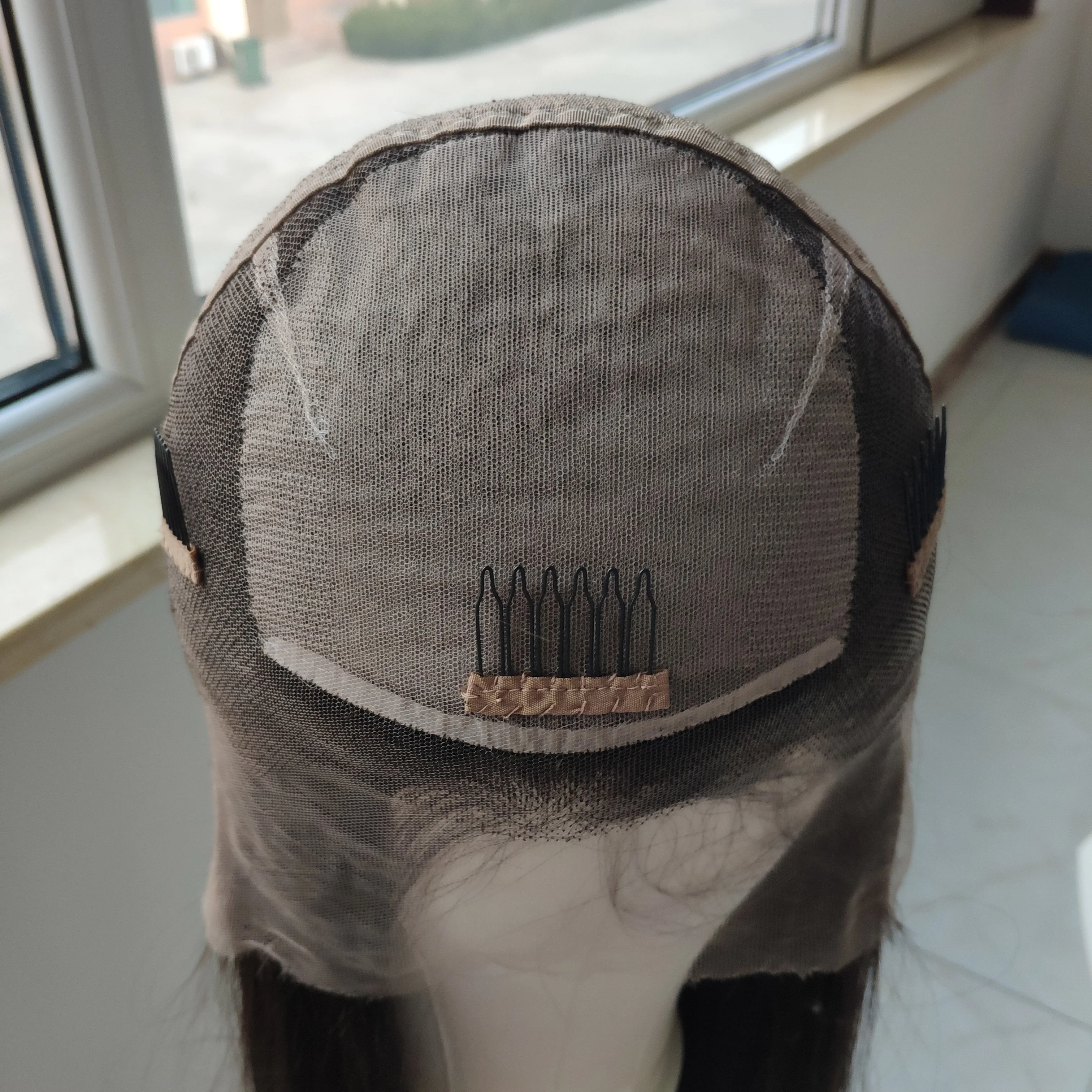 Katerina natural brown virgin cuticle aligned european virgin human hair silk top wig 30 inch full lace wig medical wigs