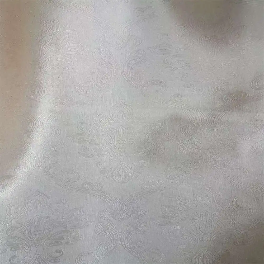 Wholesale New Design Linen Textured Thermal Insulated Grommet Woven Blackout Embossed Fabric Curtain Panels For Home