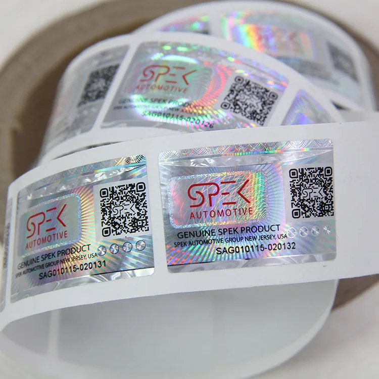 Custom PET Transparent 3D Security Hologram Sticker Hologram Holographic Label Sticker
