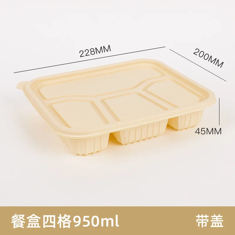 Disposable restaurant togo food eco-friendly corn starch tableware food containers cornstarch tableware