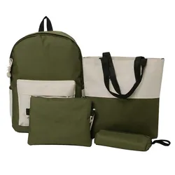 Hot selling custom college backpack girls new style 4 piece school bags set for girls student