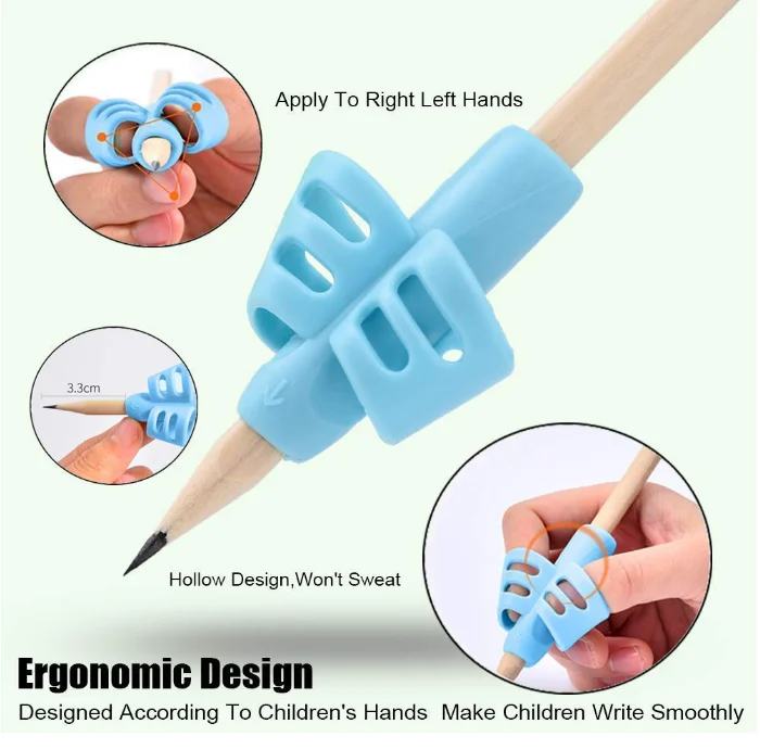 for Kids Learn Write Soft Silicone Candy Writing Aid Grips Trainer Posture Correction Universal Used Pencil Grip